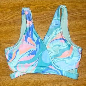 XS colorful hollister crossover yoga bra
